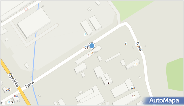 Wrocław, Tyska, 2, mapa Wrocławia