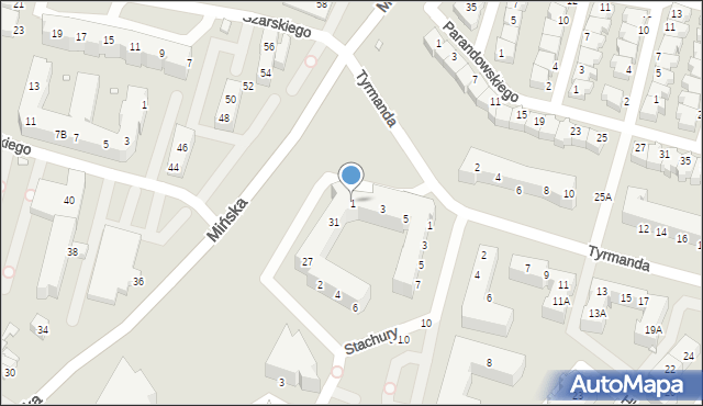 Wrocław, Tyrmanda Leopolda, 1, mapa Wrocławia