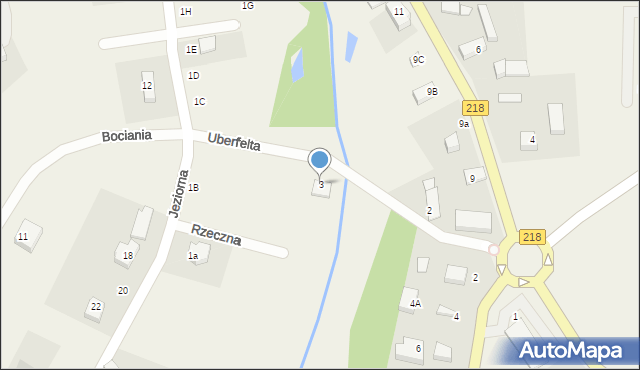 Koleczkowo, Uberfelta Kacpra, 3, mapa Koleczkowo