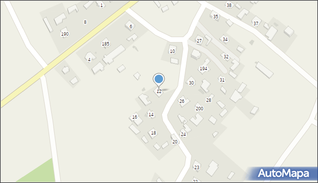 Ubieszyn, Ubieszyn, 12, mapa Ubieszyn