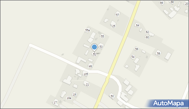 Ubieszyn, Ubieszyn, 51, mapa Ubieszyn