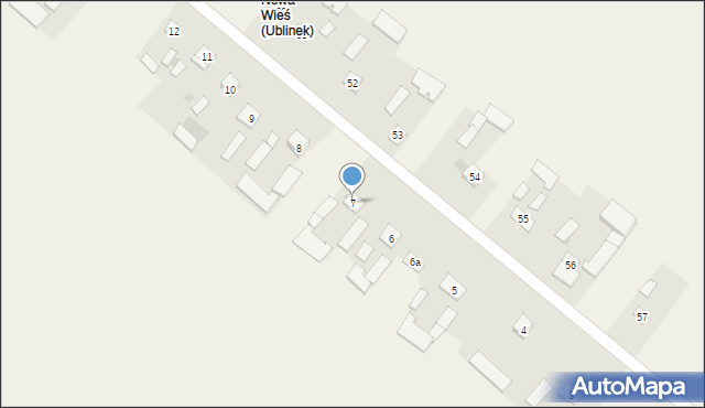 Ublinek, Ublinek, 7, mapa Ublinek