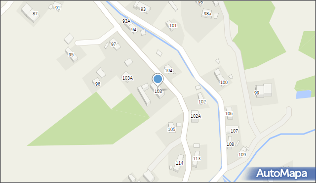 Ubocze, Ubocze, 103, mapa Ubocze