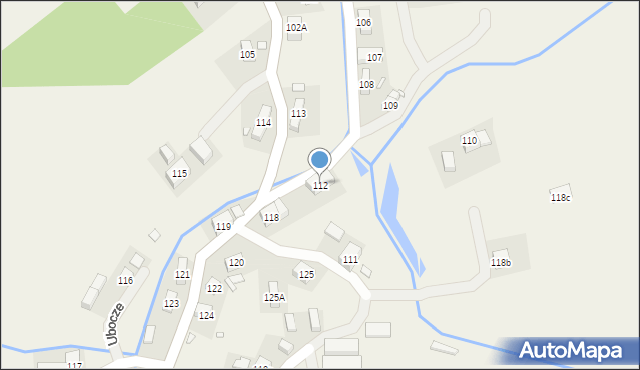 Ubocze, Ubocze, 112, mapa Ubocze