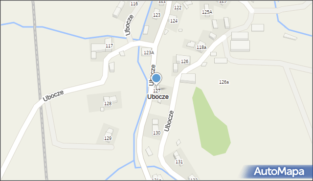 Ubocze, Ubocze, 127, mapa Ubocze