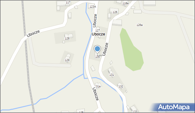 Ubocze, Ubocze, 130, mapa Ubocze
