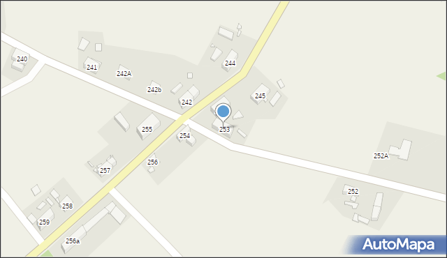 Ubocze, Ubocze, 253, mapa Ubocze