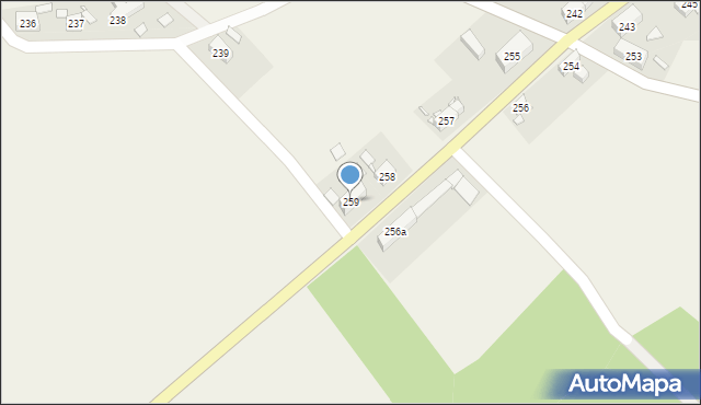 Ubocze, Ubocze, 259, mapa Ubocze