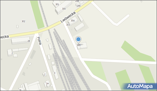 Ubocze, Ubocze, 305, mapa Ubocze