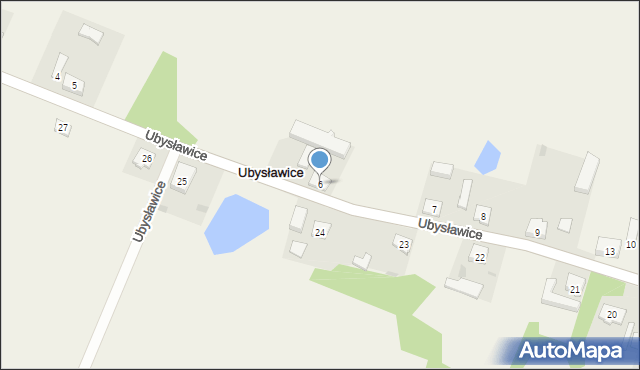 Ubysławice, Ubysławice, 6, mapa Ubysławice