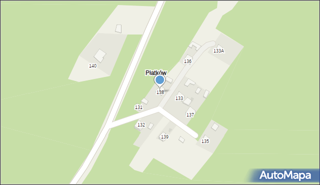 Ubyszów, Ubyszów, 138, mapa Ubyszów