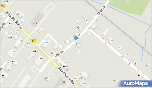 Wrocław, Ubocze, 4, mapa Wrocławia