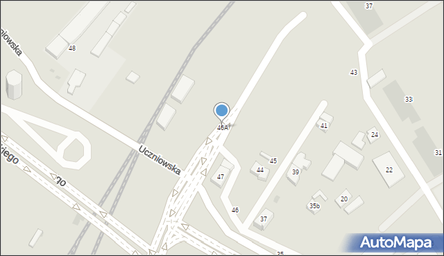 Gdańsk, Uczniowska, 46A, mapa Gdańska
