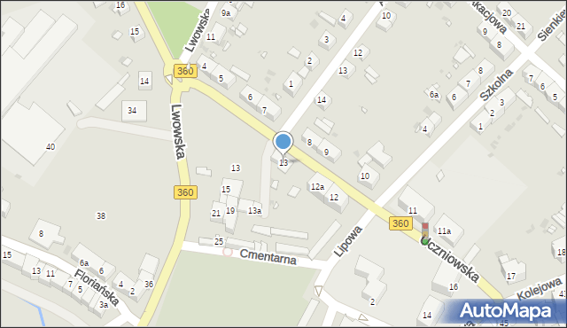 Gryfów Śląski, Uczniowska, 13, mapa Gryfów Śląski