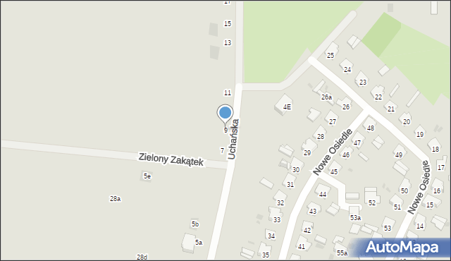 Hrubieszów, Uchańska, 9, mapa Hrubieszów