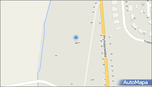 Łowicz, Uchanka, 24b, mapa Łowicza