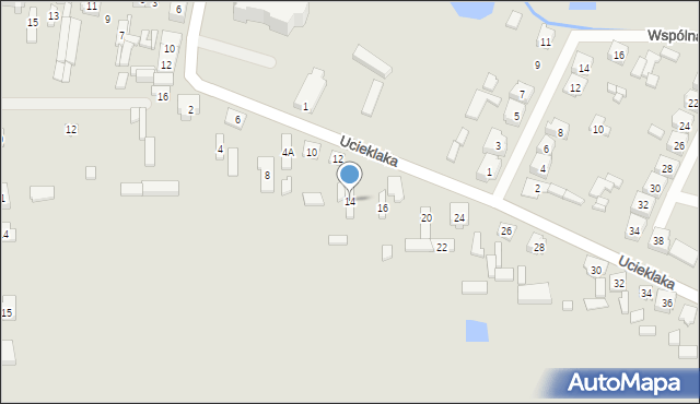 Lututów, Ucieklaka Kazimierza, ks., 14, mapa Lututów
