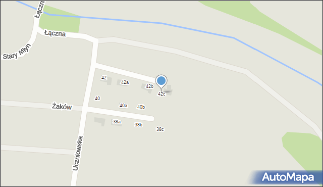 Orzesze, Uczniowska, 42c, mapa Orzesze