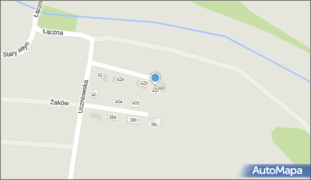 Orzesze, Uczniowska, 42c, mapa Orzesze