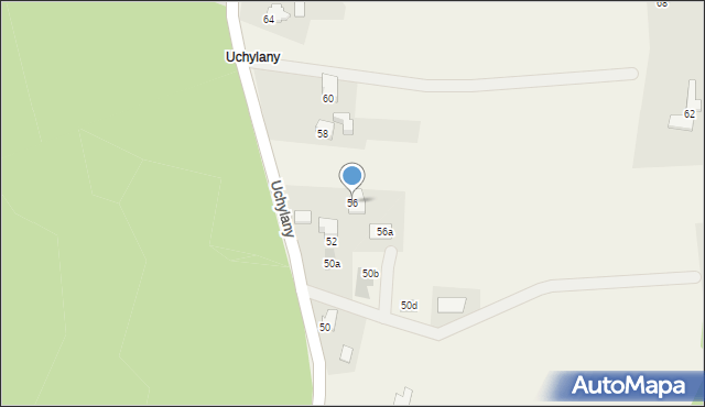 Pierściec, Uchylany, 56, mapa Pierściec