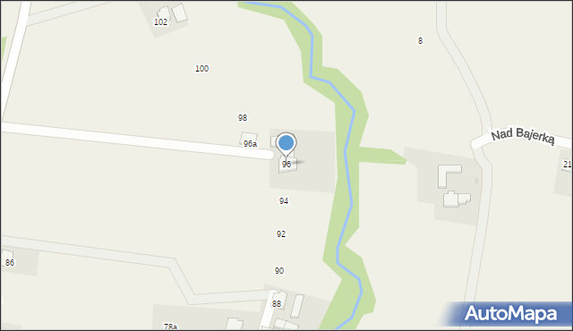 Pierściec, Uchylany, 96, mapa Pierściec