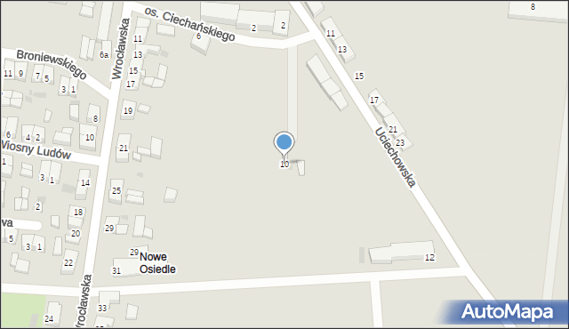 Sulmierzyce, Uciechowska, 10, mapa Sulmierzyce