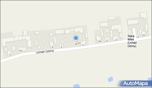 Uchań Górny, Uchań Górny, 10, mapa Uchań Górny