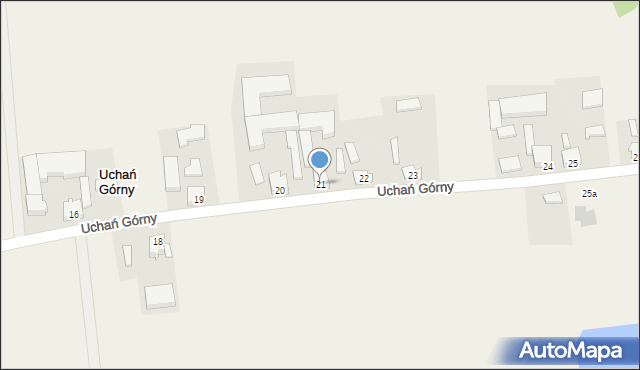 Uchań Górny, Uchań Górny, 21, mapa Uchań Górny