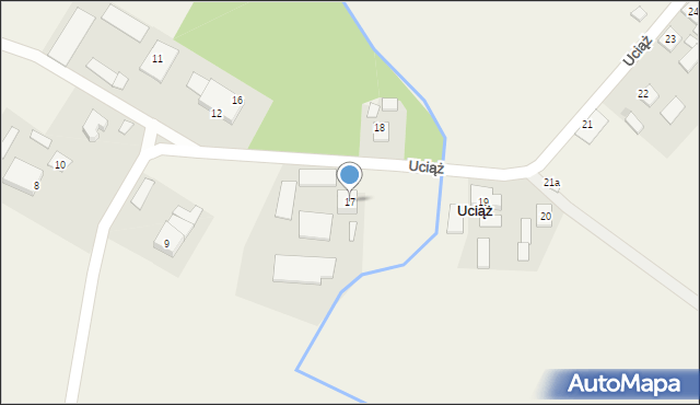 Uciąż, Uciąż, 17, mapa Uciąż