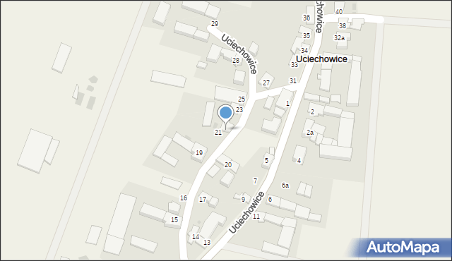 Uciechowice, Uciechowice, 23a, mapa Uciechowice