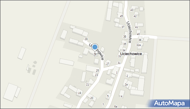 Uciechowice, Uciechowice, 28, mapa Uciechowice