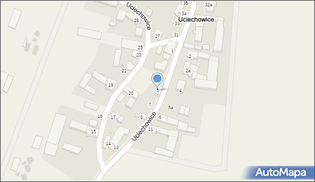 Uciechowice, Uciechowice, 5, mapa Uciechowice