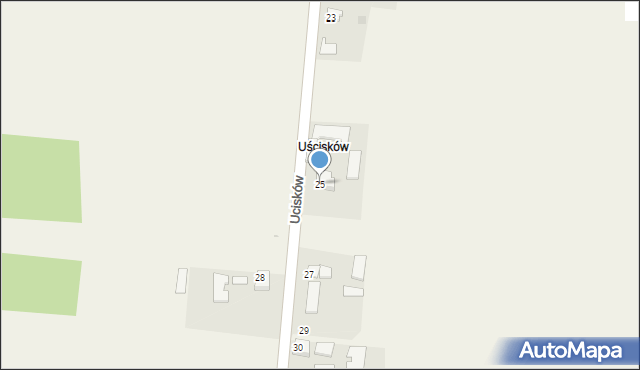 Ucisków, Ucisków, 25, mapa Ucisków