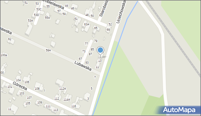 Wrocław, Uciechowska, 17, mapa Wrocławia