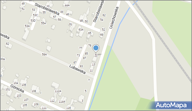 Wrocław, Uciechowska, 23, mapa Wrocławia