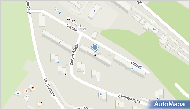 Ropczyce, Udzieli Seweryna, 4, mapa Ropczyce