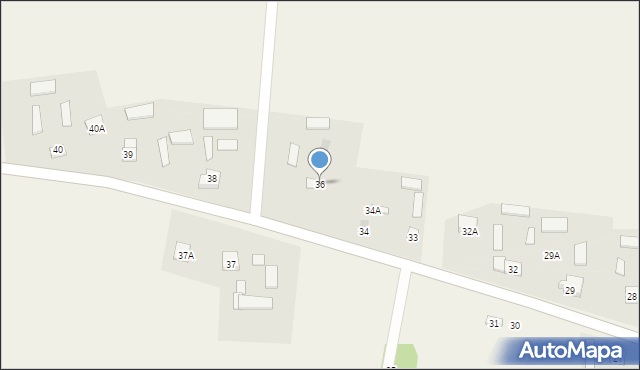 Udrycze-Koniec, Udrycze-Koniec, 36, mapa Udrycze-Koniec
