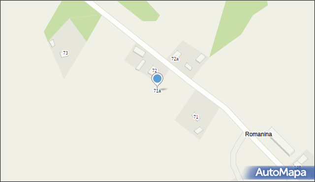 Udrycze-Koniec, Udrycze-Koniec, 71a, mapa Udrycze-Koniec