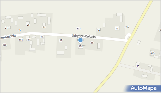 Udrycze-Wola, Udrycze-Wola, 37a, mapa Udrycze-Wola