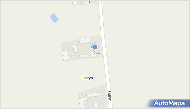 Udryn, Udryn, 2, mapa Udryn