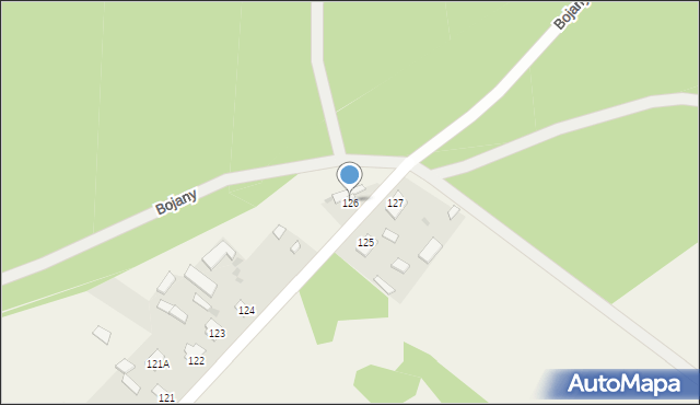 Udrzyn, Udrzyn, 126, mapa Udrzyn