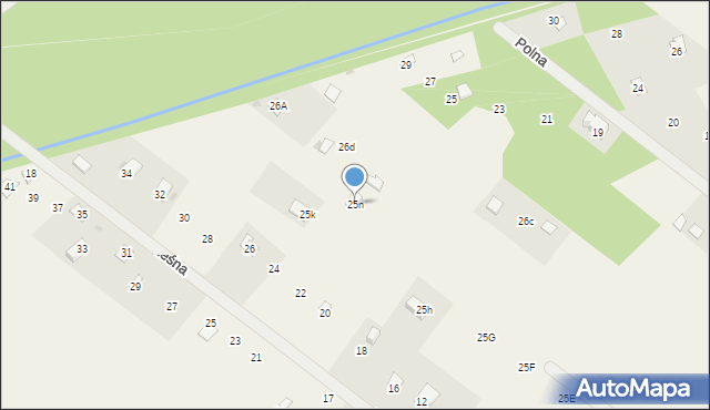 Udrzyn, Udrzyn, 25n, mapa Udrzyn