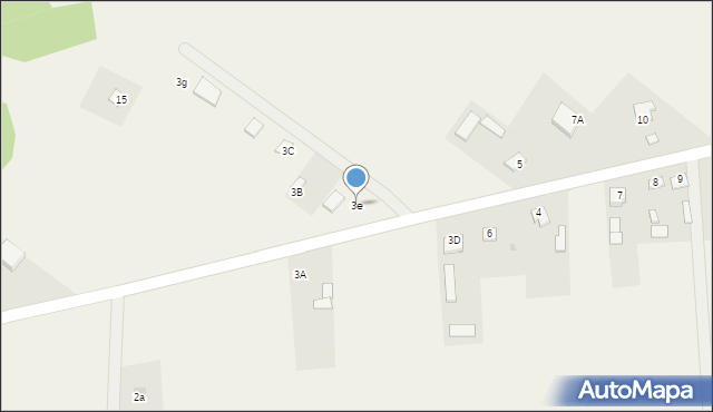 Udrzyn, Udrzyn, 3e, mapa Udrzyn