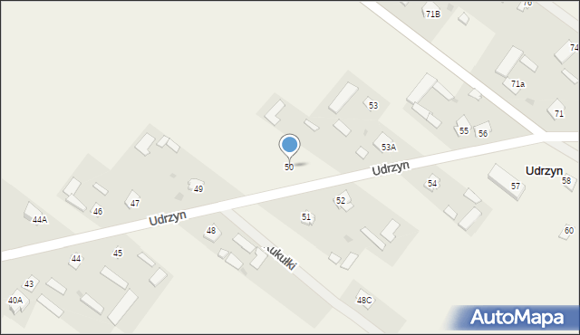 Udrzyn, Udrzyn, 50, mapa Udrzyn