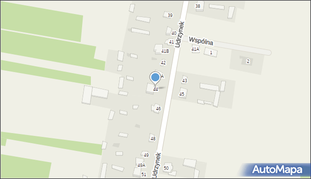 Udrzynek, Udrzynek, 44, mapa Udrzynek