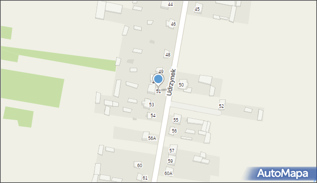 Udrzynek, Udrzynek, 51, mapa Udrzynek