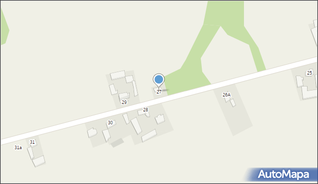 Udziców, Udziców, 27, mapa Udziców
