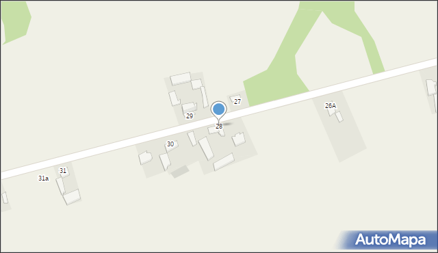Udziców, Udziców, 28, mapa Udziców