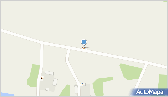 Udziejek, Udziejek, 26A, mapa Udziejek