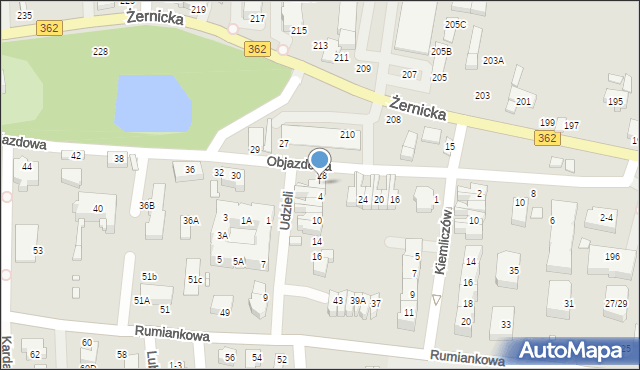 Wrocław, Udzieli Seweryna, 2, mapa Wrocławia